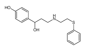 p-Hydroxy-α-[1-[[2-(phenylthio)ethyl]amino]ethyl]benzyl alcohol结构式