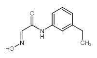 n-((3-ethylphenyl)-2-hydroxyimino)-acetamide结构式