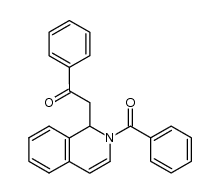 2-benzoyl-1-(2-oxo-2-phenyl-ethyl)-1,2-dihydro-isoquinoline结构式