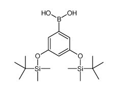 3,5-bis(tert-butyldimethylsilyloxy)phenylboronic acid结构式