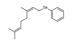Z-1-(phenylseleno)-3,7-dimethylocta-2,6-diene结构式