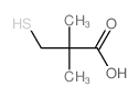 2,2-dimethyl-3-sulfanyl-propanoic acid结构式