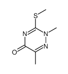 2,6-dimethyl-3-methylsulfanyl-1,2,4-triazin-5-one结构式