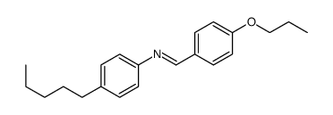 N-(4-Propoxybenzylidene)-4-pentylaniline结构式