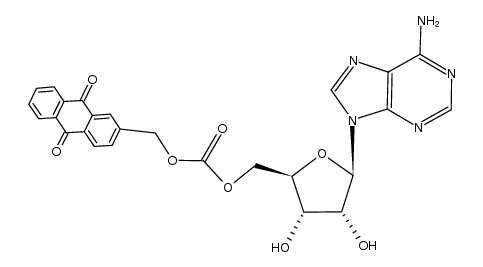 5'-(anthraquinon-2-ylmethoxycarbonyl)adenosine结构式