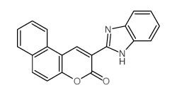 2-(1H-benzimidazol-2-yl)benzo[f]chromen-3-one结构式