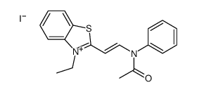 2-(2-(Acetylphenylamino)ethenyl)-3-ethylbenzothiazolium iodide结构式