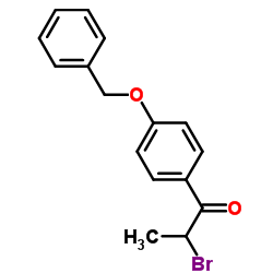 4’-苯甲氧基-2-溴苯丙酮结构式