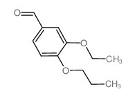 3-乙氧基-4-丙氧基苯甲醛结构式
