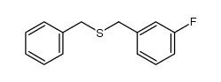 benzyl-(3-fluoro-benzyl)-sulfide结构式