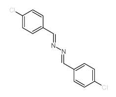 Benzaldehyde,4-chloro-, 2-[(4-chlorophenyl)methylene]hydrazone结构式