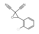 3-(2-chlorophenyl)oxirane-2,2-dicarbonitrile结构式