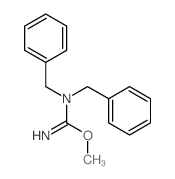 N,N-dibenzyl-1-methoxy-methanimidamide结构式