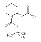 (R)-1-Boc-2-哌啶乙酸结构式