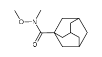 N-Methoxy-N-methyl-1-adamantanecarboxamide结构式