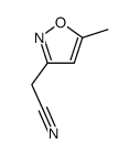 (5-methyl-3-isoxazolyl)acetonitrile(SALTDATA: FREE)结构式