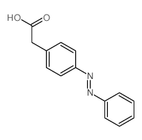 Benzeneacetic acid,4-(2-phenyldiazenyl)-结构式