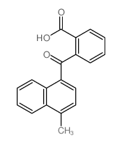 2-(4-methylnaphthalene-1-carbonyl)benzoic acid结构式