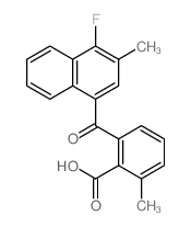 2-(4-fluoro-3-methyl-naphthalene-1-carbonyl)-6-methyl-benzoic acid结构式