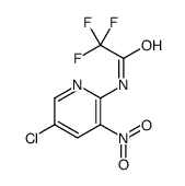 N-(5-chloro-3-nitropyridin-2-yl)-2,2,2-trifluoroacetamide结构式