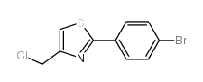 2-(4-bromophenyl)-4-(chloromethyl)-1,3-thiazole结构式
