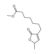 methyl 7-(2-methyl-5-oxo-2H-furan-4-yl)heptanoate结构式