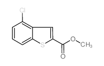 4-氯苯并[b]噻吩-2-羧酸甲酯结构式