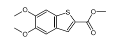 5,6-二甲氧基苯并[b]噻吩-2-羧酸甲酯结构式