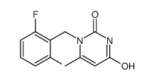 1-(2,6-DIFLUORO-BENZYL)-6-METHYL-1H-PYRIMIDINE-2,4-DIONE结构式