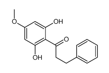 1-(2,6-dihydroxy-4-methoxyphenyl)-3-phenylpropan-1-one结构式