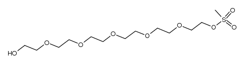 17-hydroxy-3,6,9,12,15-pentaoxaheptadec-1-yl methanesulfonate结构式