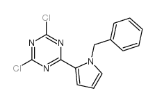 2-(1-苄基-1H-吡咯-2-基)-4,6-二氯-1,3,5-三嗪结构式