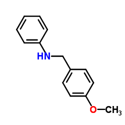 N-苯基-4-甲氧基苄胺结构式