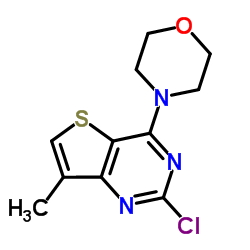 4-(2-氯-7-甲基噻吩并[3,2-d]嘧啶-4-基)吗啉结构式