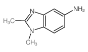 1,2-二甲基-1H-苯并咪唑-5-胺双盐酸盐结构式