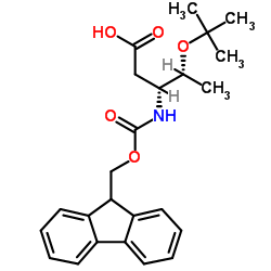 Fmoc-β-HoThr(OtBu)-OH结构式