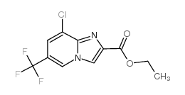 8-氯-6-(三氟甲基)咪唑并[1,2-a]-吡啶-2-羧酸乙酯结构式