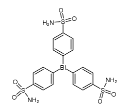 Tri(p-sulfamoylphenyl)bismutan结构式