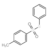 S-苯基-4-甲基苯磺酰硫酯结构式