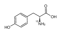 D-酪氨酸-15N结构式