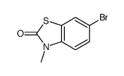 6-溴-3-甲基-1,3-苯并噻唑-2(3h)-酮结构式
