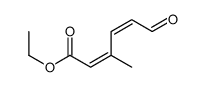 ethyl 3-methyl-6-oxohexa-2,4-dienoate结构式
