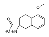 2-amino-5-methoxy-3,4-dihydro-1H-naphthalene-2-carboxylic acid结构式