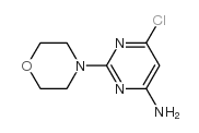 6-氯-2-吗啉-4-基-嘧啶-4-胺结构式