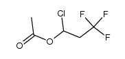 1-Chloro-3,3,3-trifluoropropyl acetate结构式