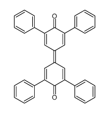 1,5,1',5'-tetraphenyl-[3,3']bicyclohexa-1,4-dienylidene-6,6'-dione结构式