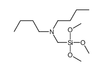 N-butyl-N-(trimethoxysilylmethyl)butan-1-amine结构式