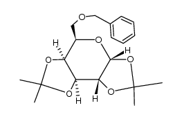 1,2:3,4-di-O-isopropylidene-6-O-benzyl-α-D-galactopyranose结构式