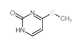 2(1H)-Pyrimidinone,6-(methylthio)-结构式