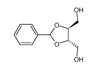 (-)-2,3-O-亚苄基-L-苏糖醇结构式